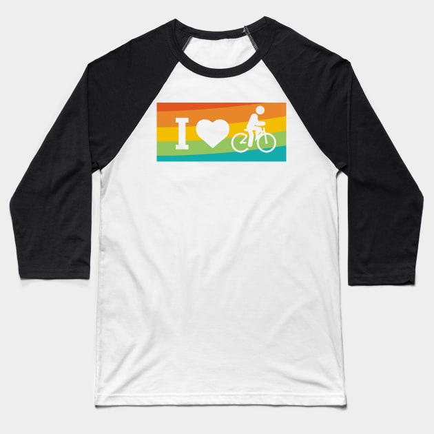 Amor por el ciclismo Baseball T-Shirt by vintagejoa